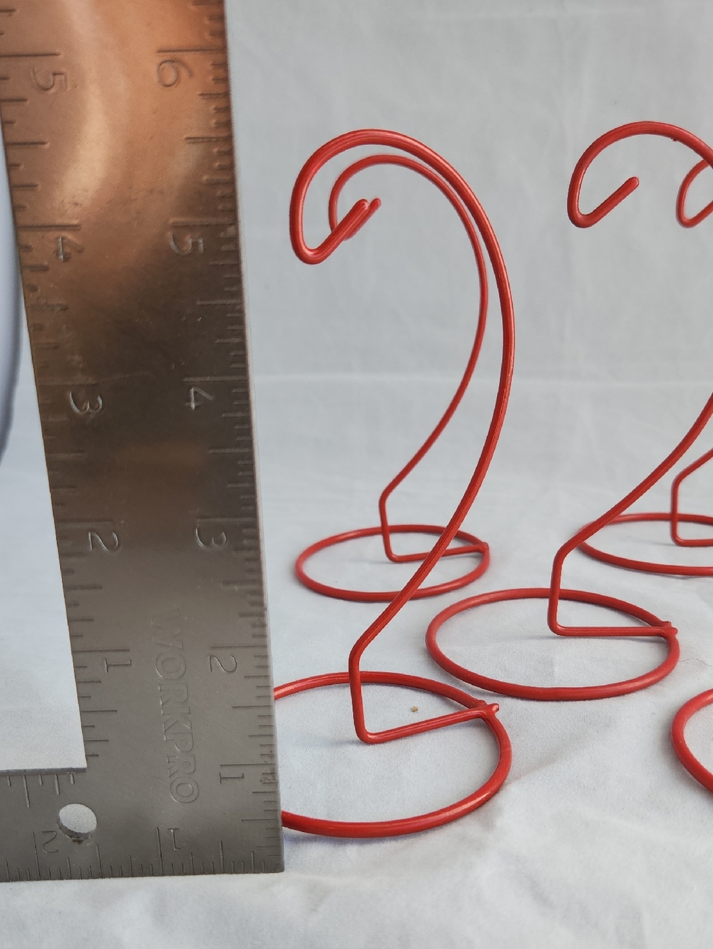 Festive Red Wire Ornament Display Stands - Set of 6 - Picture 2 of 3